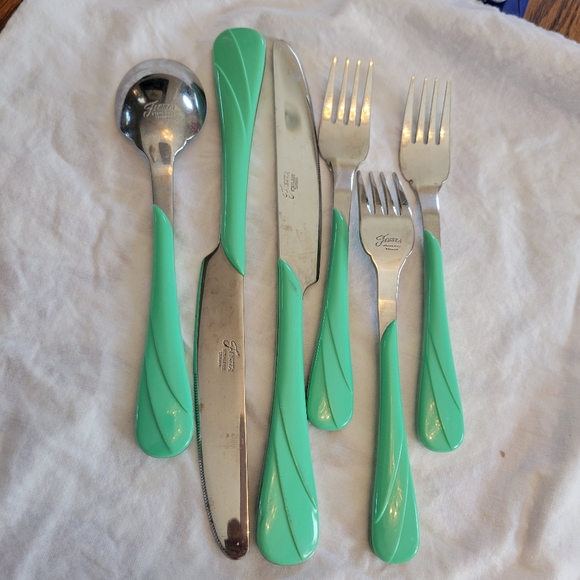 Fiesta Sea Mist Flatware ~ Swirl ~ 6 Pieces ~ Post-86 ~ Collectible - Picture 14 of 16